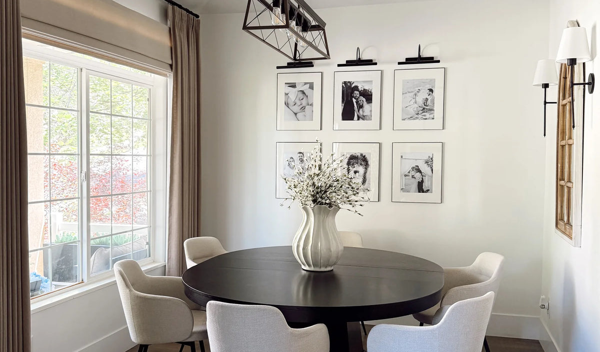 Kelsie's dining room with Cozyology window treatments