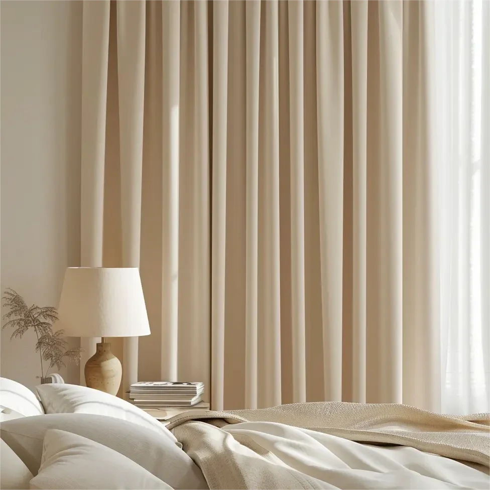 Beautiful made to order drapes enhancing luxury living space