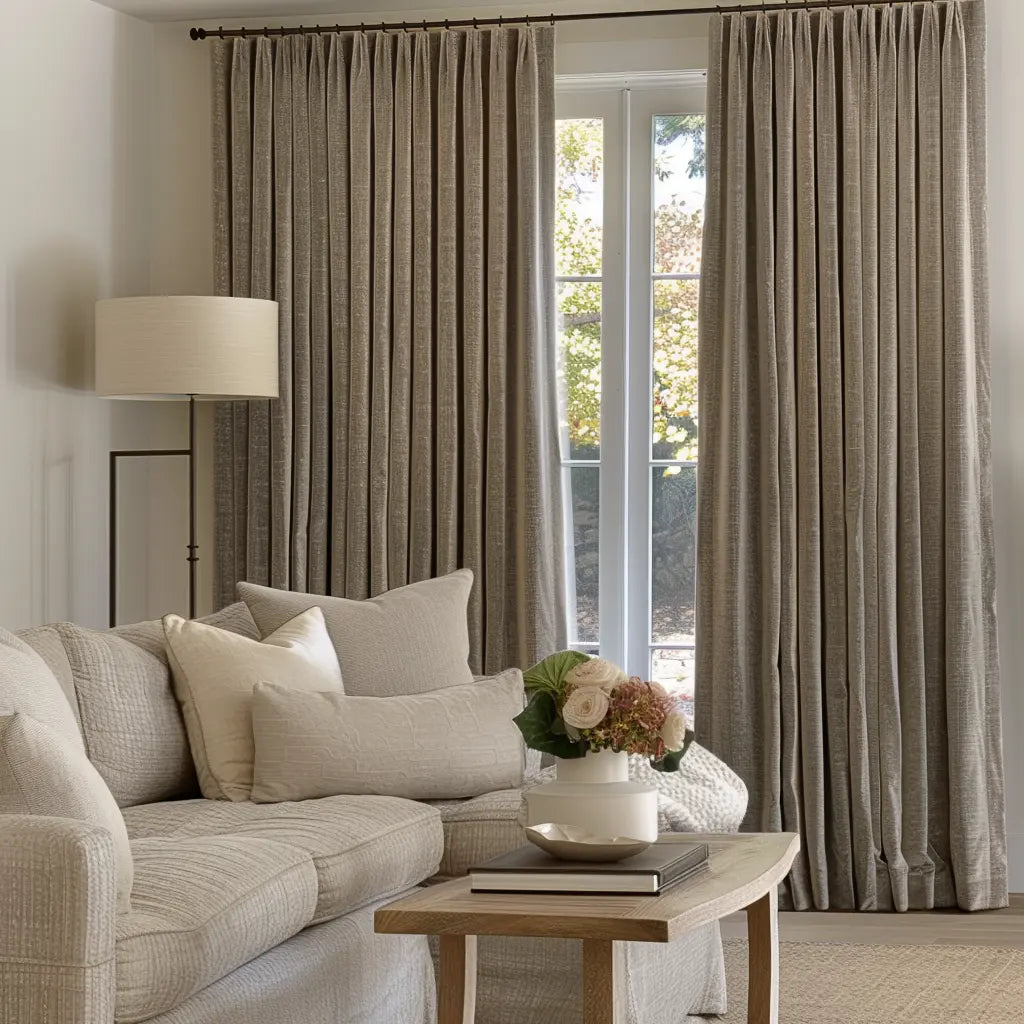 window curtain installation for a stylish living room