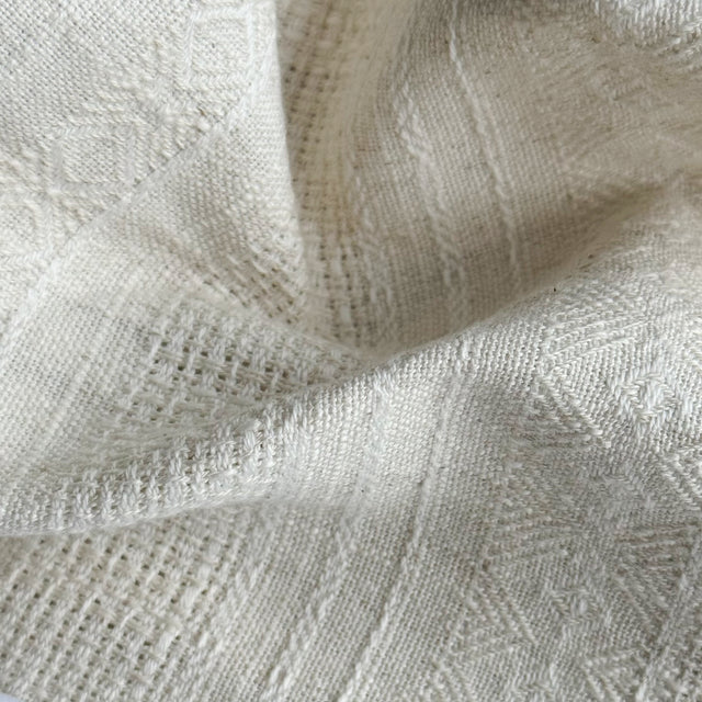 Lara Linen Blend | Textured Weave | The Pure Drapery fabric and drape detail