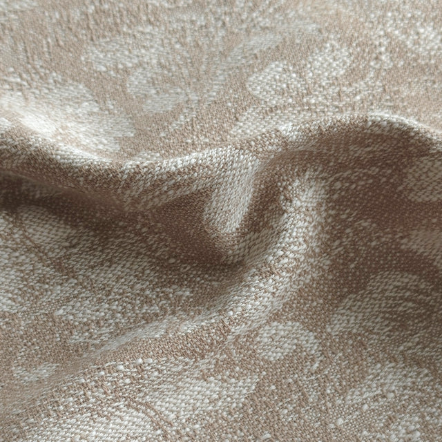 Lily 100% Linen & Cotton | Botanical Weave | The Pure Drapery fabric and drape detail