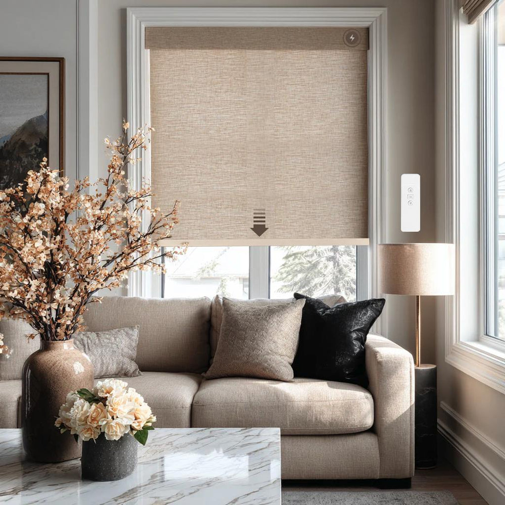 Motorized roller shades