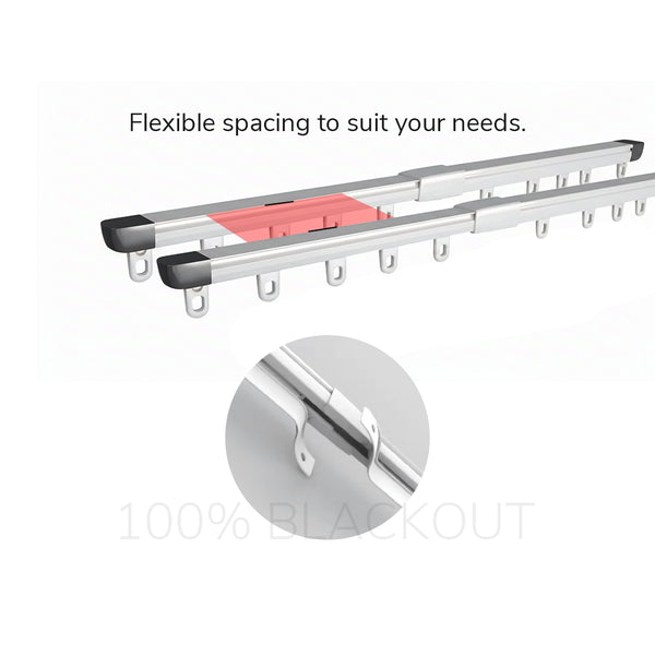 Tyra | Length Adjustable | Ripple Fold Track