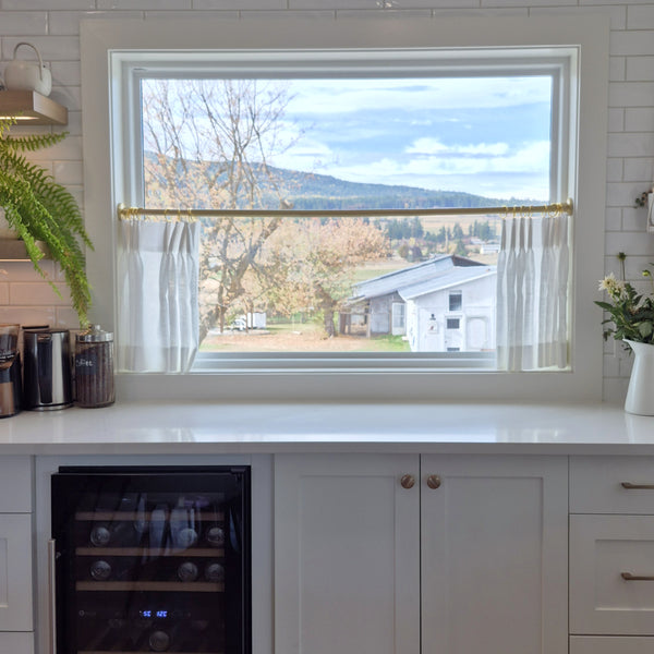 Silk Chic｜Sheer｜Café Curtains