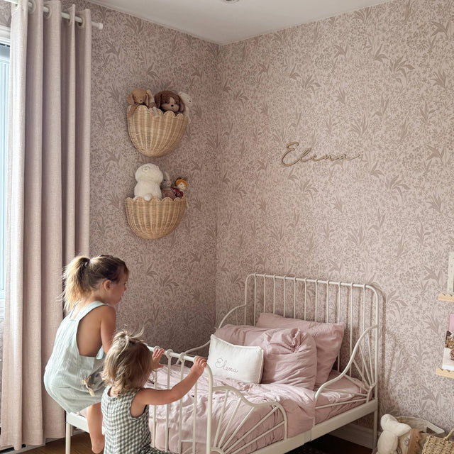 Livia Linen｜Grommet Drapery fabric and drape detail