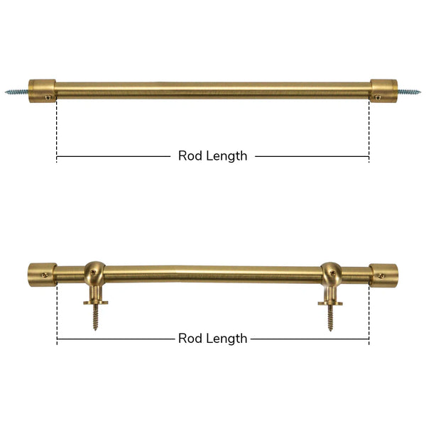 Remy | Custom Size | Café & Door | Curtain Rod