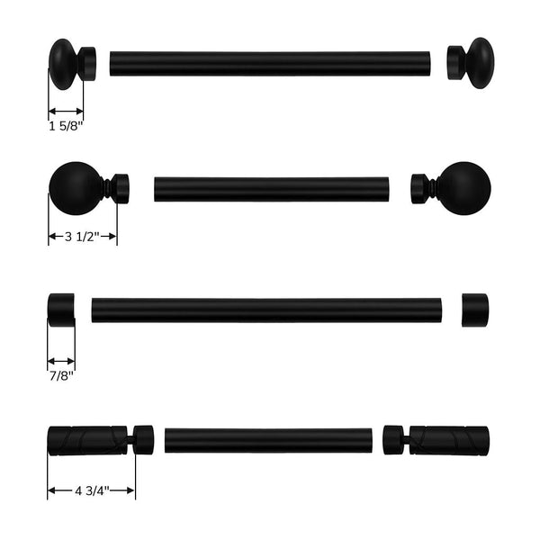 Ronan | Custom Size | Angle Traverse | Curtain Rod