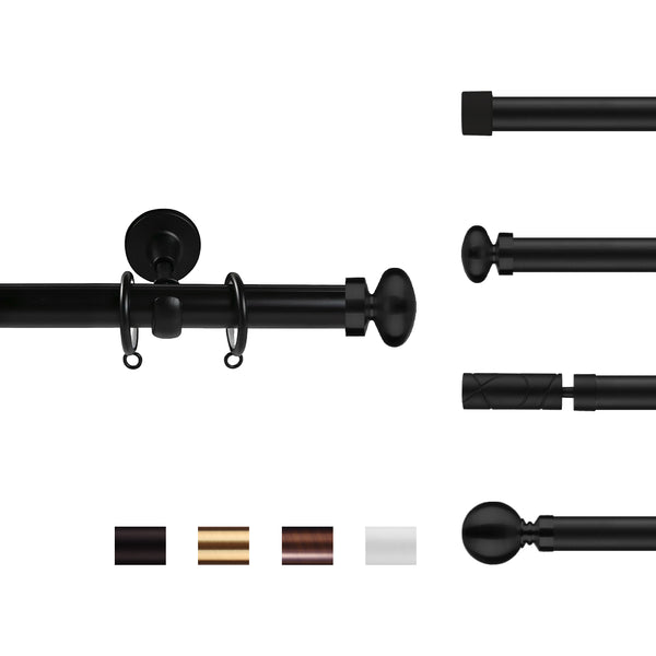 Evelyn | Single Curtain Rod | Customizable