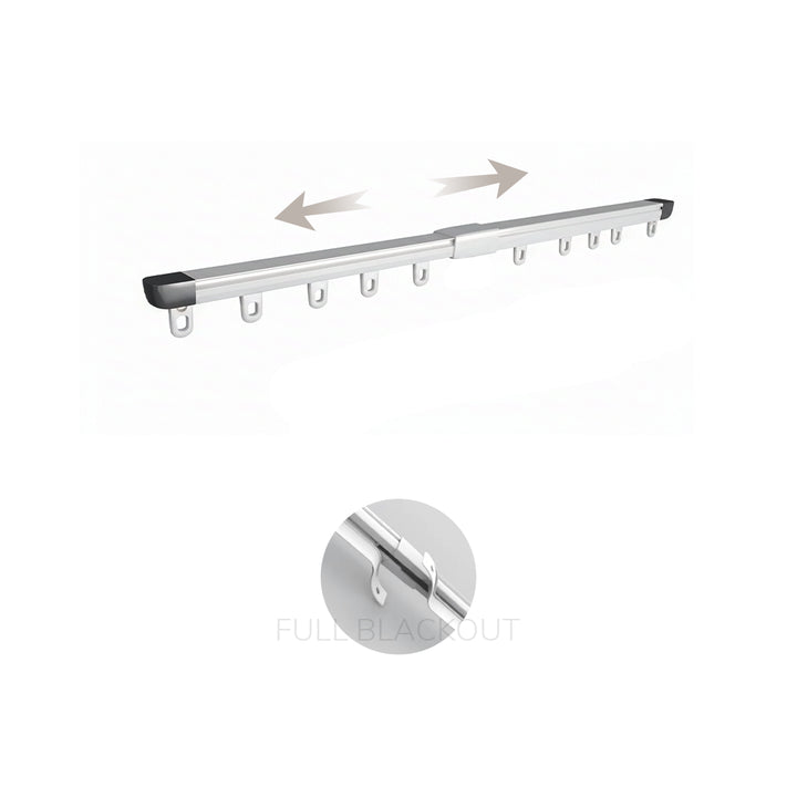 Taylor | Length Adjustable | Pleated Header Track
