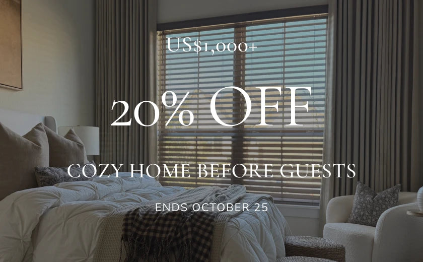 Cozy Home Before Guests: 20% off US$1,000 or more, ends October 25